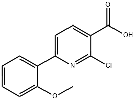 2-CHLORO-6-(2-METHOXYPHENYL)NICOTINIC ACID Structure