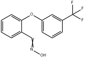 2-[3-(TRIFLUOROMETHYL)PHENOXY]BENZENECARBALDEHYDE OXIME Struktur