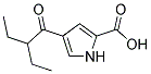 4-(2-ETHYLBUTANOYL)-1H-PYRROLE-2-CARBOXYLIC ACID Struktur
