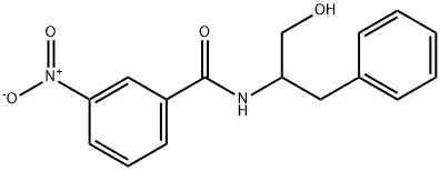 N-(1-BENZYL-2-HYDROXYETHYL)-3-NITROBENZENECARBOXAMIDE Struktur