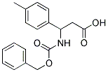 3-BENZYLOXYCARBONYLAMINO-3-P-TOLYL-PROPIONIC ACID Struktur