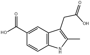 3-(CARBOXYMETHYL)-2-METHYL-1H-INDOLE-5-CARBOXYLIC ACID Struktur
