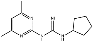 N-CYCLOPENTYL-N'-(4,6-DIMETHYLPYRIMIDIN-2-YL)GUANIDINE Structure