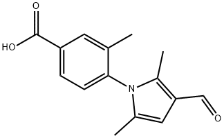 4-(3-FORMYL-2,5-DIMETHYL-PYRROL-1-YL)-3-METHYL-BENZOIC ACID Structure