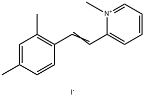 2-(2,4-DIMETHYLSTYRYL)-1-METHYLPYRIDINIUM IODIDE Struktur