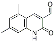 5,7-DIMETHYL-2-OXO-1,2-DIHYDRO-3-QUINOLINECARBALDEHYDE Struktur
