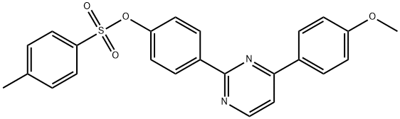 4-[4-(4-METHOXYPHENYL)-2-PYRIMIDINYL]PHENYL 4-METHYLBENZENESULFONATE Struktur
