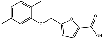5-[(2,5-DIMETHYLPHENOXY)METHYL]-2-FUROIC ACID Struktur