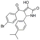 4-(4-BROMOBENZOYL)-3-HYDROXY-5-(4-ISOPROPYLPHENYL)-1,5-DIHYDRO-2H-PYRROL-2-ONE Structure