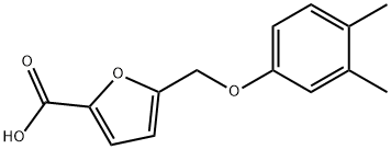 5-(3,4-DIMETHYL-PHENOXYMETHYL)-FURAN-2-CARBOXYLIC ACID Struktur