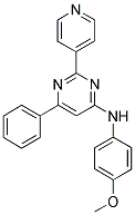 N-(4-METHOXYPHENYL)-6-PHENYL-2-PYRIDIN-4-YLPYRIMIDIN-4-AMINE Struktur