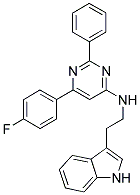 [6-(4-FLUORO-PHENYL)-2-PHENYL-PYRIMIDIN-4-YL]-[2-(1H-INDOL-3-YL)-ETHYL]-AMINE|