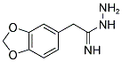 1,3-BENZODIOXOLE-5-ETHANIMIDIC ACID, HYDRAZIDE Struktur