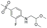 N-(2,2-DIMETHOXYETHYL)-N-[2-FLUORO-4-(METHYLSULFONYL)PHENYL]AMINE 結(jié)構(gòu)式