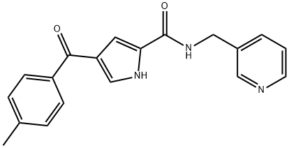 4-(4-METHYLBENZOYL)-N-(3-PYRIDINYLMETHYL)-1H-PYRROLE-2-CARBOXAMIDE Structure
