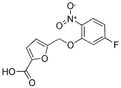 5-[(5-FLUORO-2-NITROPHENOXY)METHYL]-2-FUROIC ACID Struktur