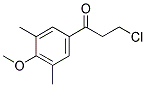 3',5'-DIMETHYL-4'-METHOXY-3-CHLOROPROPIOPHENONE Struktur