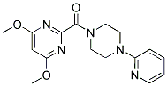 1-[(4,6-DIMETHOXYPYRIMIDIN-2-YL)CARBONYL]-4-(PYRIDIN-2-YL)PIPERAZINE Struktur