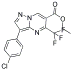 ETHYL 3-(4-CHLOROPHENYL)-5-(TRIFLUOROMETHYL)PYRAZOLO[1,5-A]PYRIMIDINE-6-CARBOXYLATE Struktur