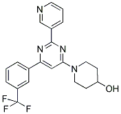 1-(2-PYRIDIN-3-YL-6-[3-(TRIFLUOROMETHYL)PHENYL]PYRIMIDIN-4-YL)PIPERIDIN-4-OL