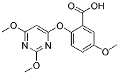 2-(2,6-DIMETHOXYPYRIMIDIN-4-YL)OXY-5-METHOXYBENZOIC ACID Struktur