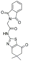 N-(5,5-DIMETHYL-7-OXO-4,5,6,7-TETRAHYDRO-1,3-BENZOTHIAZOL-2-YL)-2-(1,3-DIOXO-1,3-DIHYDRO-2H-ISOINDOL-2-YL)ACETAMIDE Structure