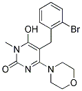 5-(2-BROMOBENZYL)-6-HYDROXY-1-METHYL-4-MORPHOLIN-4-YLPYRIMIDIN-2(1H)-ONE Struktur
