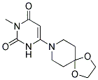 6-(1,4-DIOXA-8-AZASPIRO[4.5]DEC-8-YL)-3-METHYLPYRIMIDINE-2,4(1H,3H)-DIONE Struktur