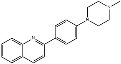 2-[4-(4-METHYLPIPERAZINO)PHENYL]QUINOLINE Struktur