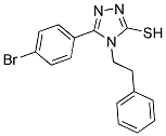 5-(4-BROMO-PHENYL)-4-PHENETHYL-4H-[1,2,4]TRIAZOLE-3-THIOL Struktur