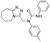 3-PHENYL-1-((6,7,8,9-TETRAHYDRO-5H-[1,2,4]TRIAZOLO[4,3-A]AZEPIN-3-YL)METHYL)-1-P-TOLYLUREA Struktur
