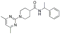 1-(4,6-DIMETHYLPYRIMIDIN-2-YL)-N-(ALPHA-METHYLBENZYL)PIPERIDINE-4-CARBOXAMIDE|
