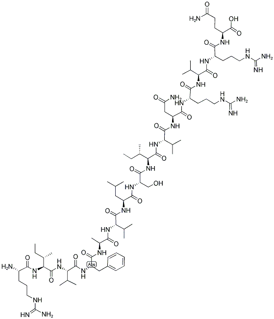 H-ARG-ILE-VAL-PHE-ALA-VAL-LEU-SER-ILE-VAL-ASN-ARG-VAL-ARG-GLN-OH Structure