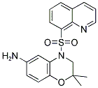 2,2-DIMETHYL-4-(QUINOLINE-8-SULFONYL)-3,4-DIHYDRO-2H-BENZO[1,4]OXAZIN-6-YLAMINE