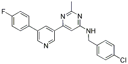 N-(4-CHLOROBENZYL)-6-[5-(4-FLUOROPHENYL)PYRIDIN-3-YL]-2-METHYLPYRIMIDIN-4-AMINE