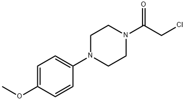2-CHLORO-1-[4-(4-METHOXY-PHENYL)-PIPERAZIN-1-YL]-ETHANONE Struktur
