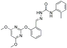 N-[1-AZA-2-[2-[(4,6-DIMETHOXYPYRIMIDIN-2-YL)OXY]PHENYL]ETHENYL]-N'-(2-METHYLPHENYL)UREA
