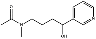 4-(ACETYLMETHYLAMINO)-1-(3-PYRIDYL)-1-BUTANOL Struktur