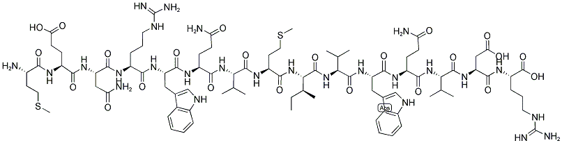 H-MET-GLU-ASN-ARG-TRP-GLN-VAL-MET-ILE-VAL-TRP-GLN-VAL-ASP-ARG-OH