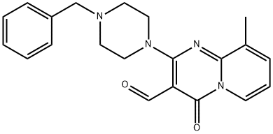 2-(4-BENZYL-PIPERAZIN-1-YL)-9-METHYL-4-OXO-4H-PYRIDO[1,2-A]PYRIMIDINE-3-CARBALDEHYDE Structure