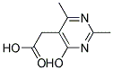 (4-HYDROXY-2,6-DIMETHYL-PYRIMIDIN-5-YL)-ACETIC ACID Struktur