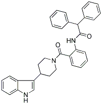 N-[2-((4-(1H-INDOL-3-YL)PIPERIDIN-1-YL)CARBONYL)PHENYL]-2,2-DIPHENYLACETAMIDE Structure