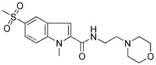 1-METHYL-5-(METHYLSULPHONYL)-N-(2-MORPHOLINOETHYL)-1H-INDOLE-2-CARBOXAMIDE Structure