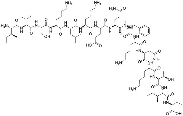 H-ILE-VAL-SER-LYS-LEU-LYS-GLU-GLN-PHE-LYS-ASN-LYS-THR-ILE-VAL-OH