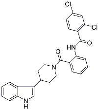 2,4-DICHLORO-N-[2-((4-(1H-INDOL-3-YL)PIPERIDIN-1-YL)CARBONYL)PHENYL]BENZAMIDE