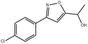 1-[3-(4-CHLOROPHENYL)-5-ISOXAZOLYL]-1-ETHANOL Structure