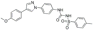 N-[4-(4-(4-METHOXYPHENYL)-1H-PYRAZOL-1-YL)PHENYL]-N'-((4-METHYLPHENYL)SULPHONYL)UREA Structure
