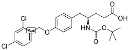 4-BOC-(R)-AMINO-5-(4'-DICHLOROBENZOXYPHENYL) PENTANOIC ACID Struktur