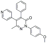 2-(4-METHOXY-PHENYL)-6-METHYL-4-PHENYL-5-PYRIDIN-4-YL-2H-PYRIDAZIN-3-ONE Struktur