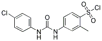 4-[3-(4-CHLORO-PHENYL)-UREIDO]-2-METHYL-BENZENE SULFONYL CHLORIDE Structure